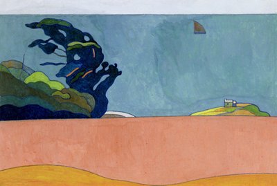 Paisaje de Pouldu, c.1892 de Charles Filiger